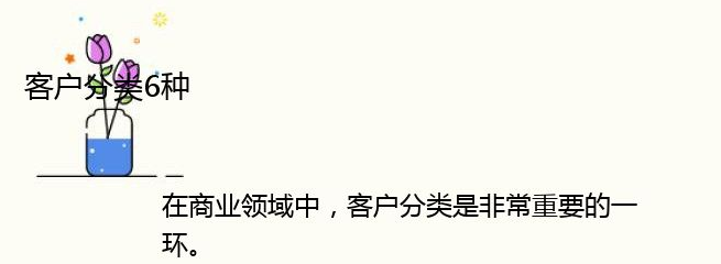 客户分类6种