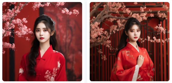 樱花盛开的鞠婧祎美女