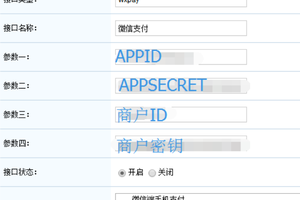 ICP许可证审核网站后台微信支付接口配置注释